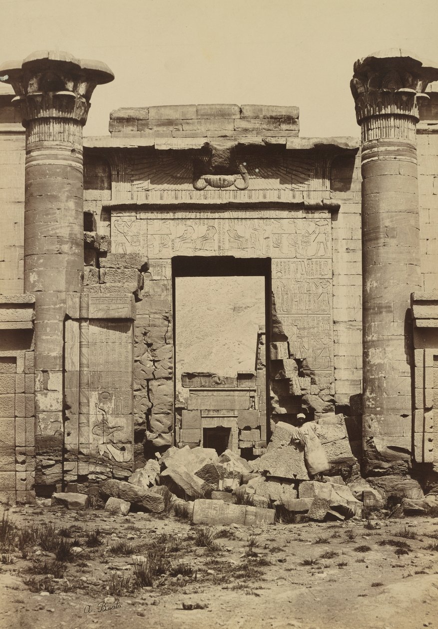 Medinet Habu: Colunas Romanas de Antonio Beato