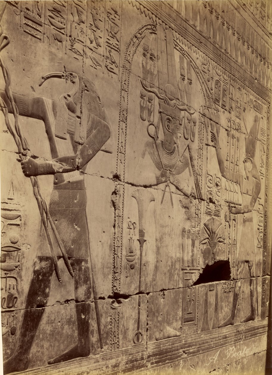Relevo da Purificação de Seti I, Abydos de Antonio Beato