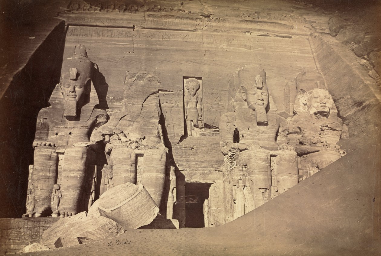 Templo de Ramsés II, Abu Simbel de Antonio Beato