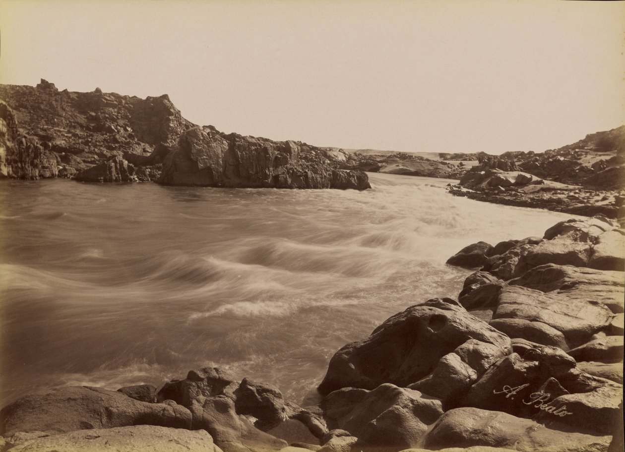 [O Rápido da Primeira Catarata] / [Le Rapide de la Premiere Cataracte] de Antonio Beato