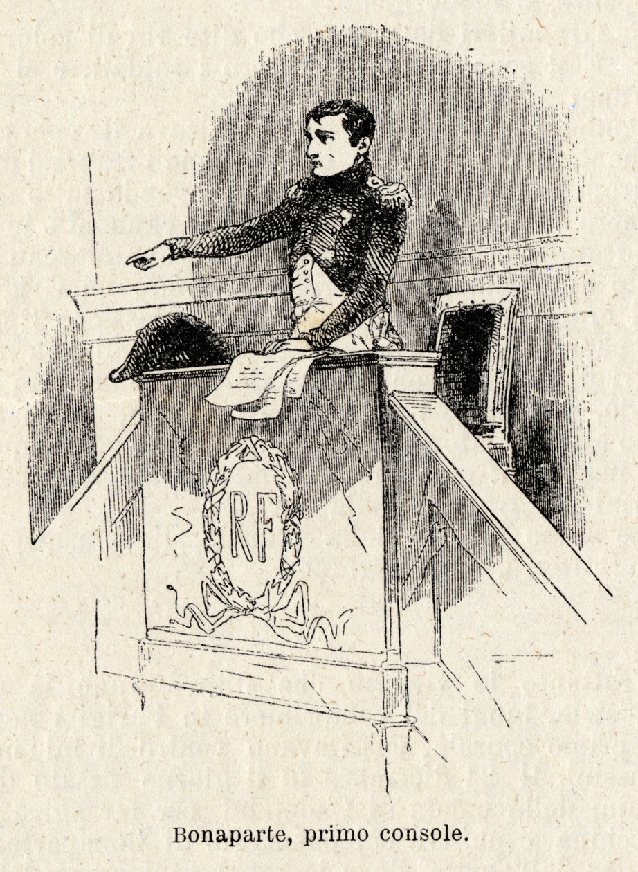 Napoleão Bonaparte eleito Primeiro Cônsul da República Francesa em 1799 de Antonio Bonamore