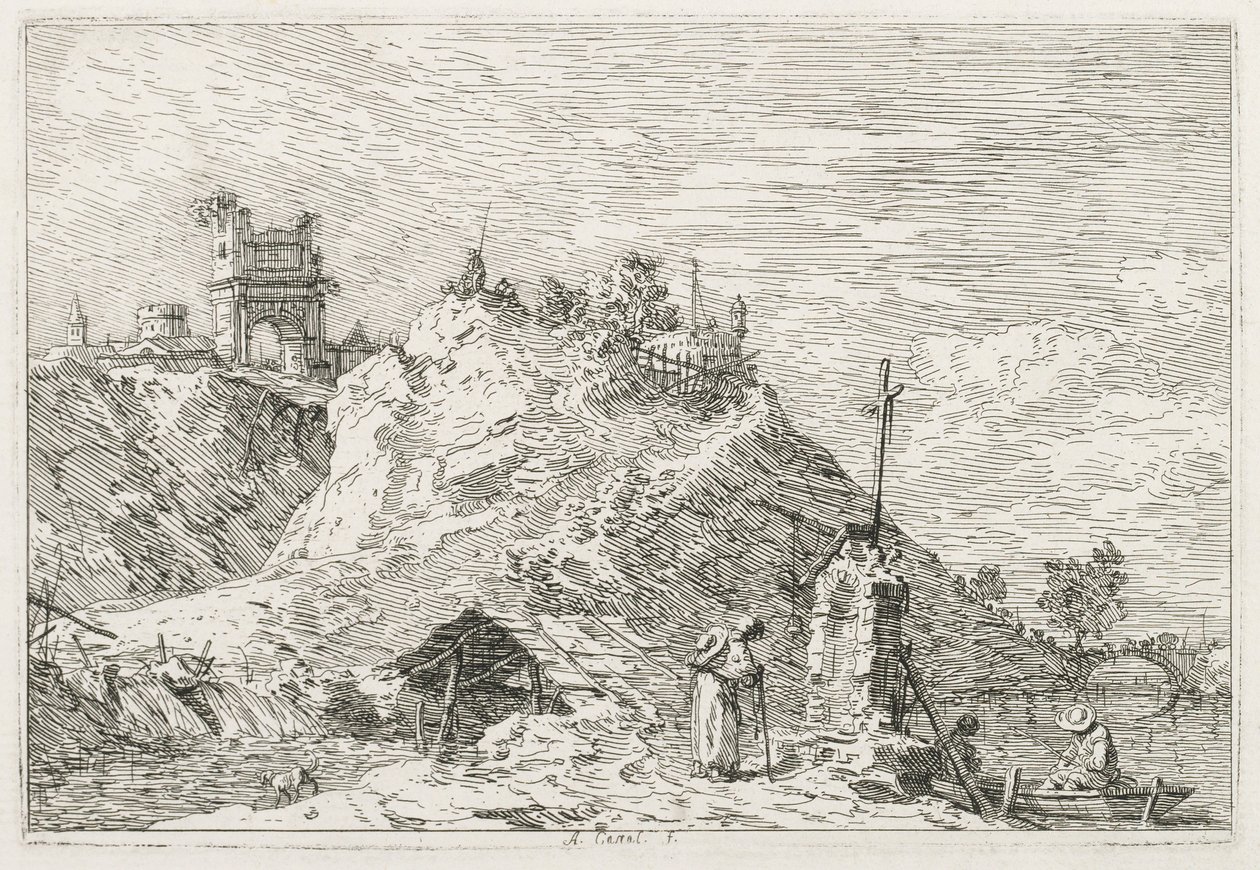 Exibições: Um Peregrino em Oração, 1735-1746. de Giovanni Antonio Canal