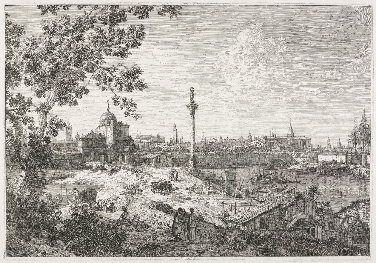 Vistas: Vista Imaginária de Pádua de Antonio Canaletto