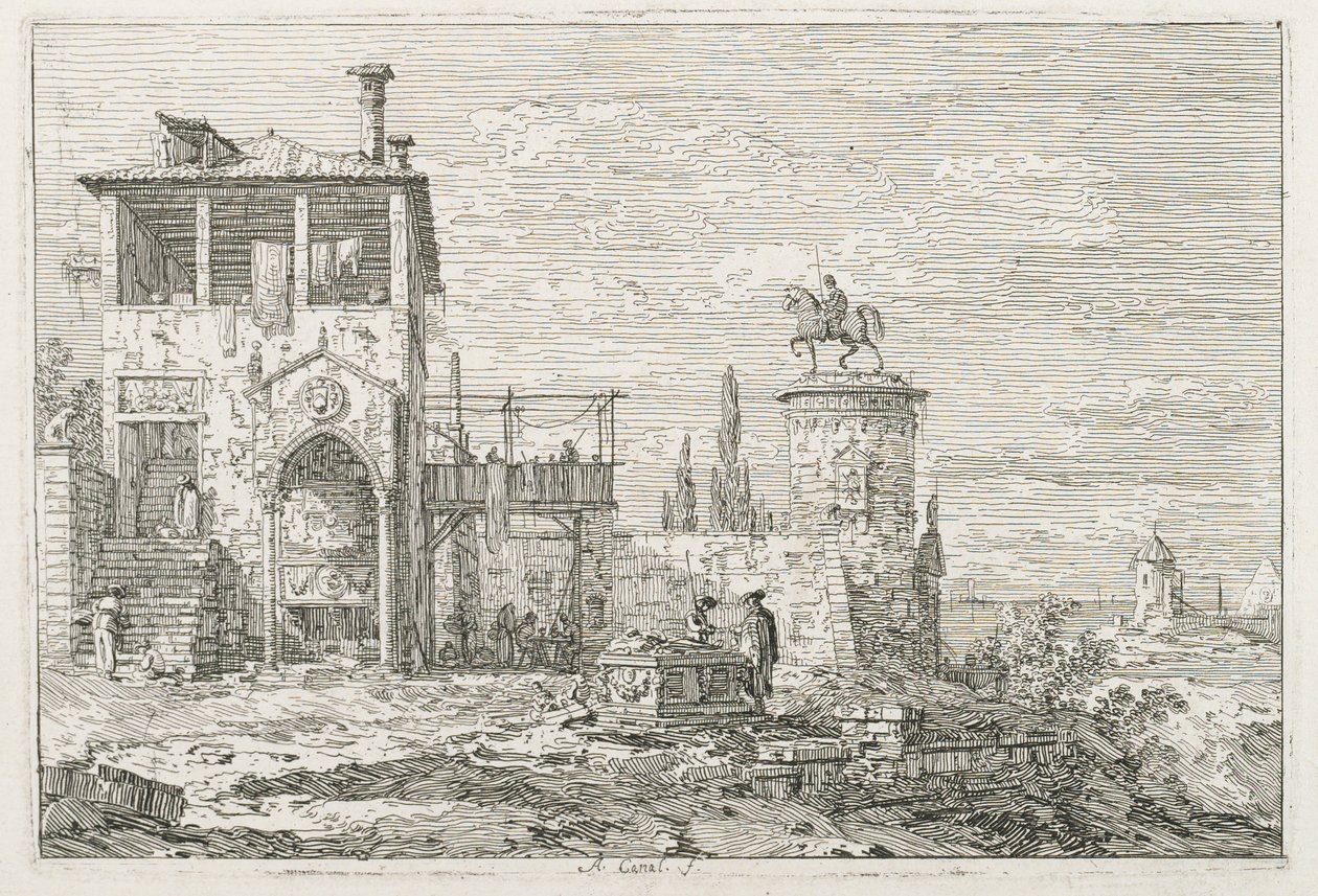 Vistas: O Monumento Equestre de Antonio Canaletto