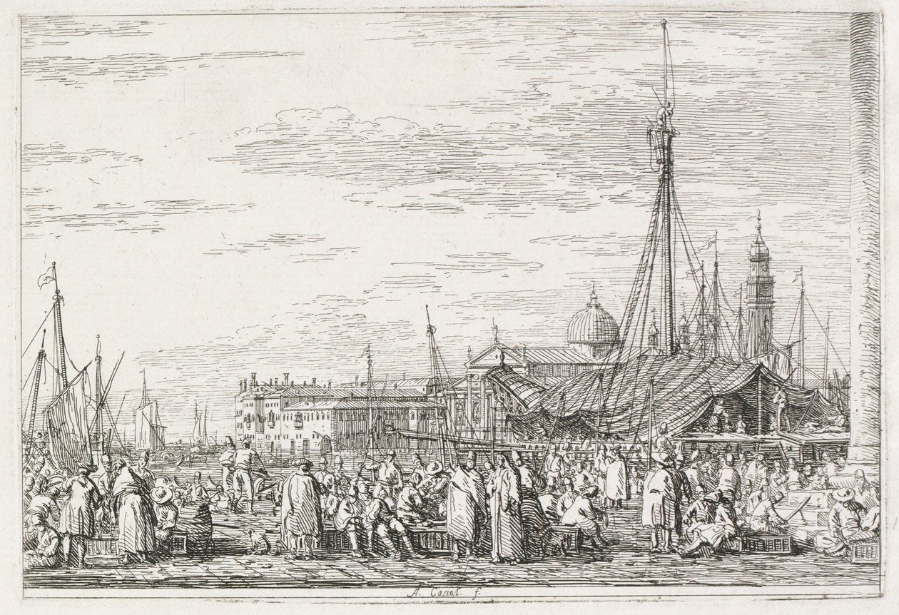 Visualizações: O Mercado do Molo de Antonio Canaletto