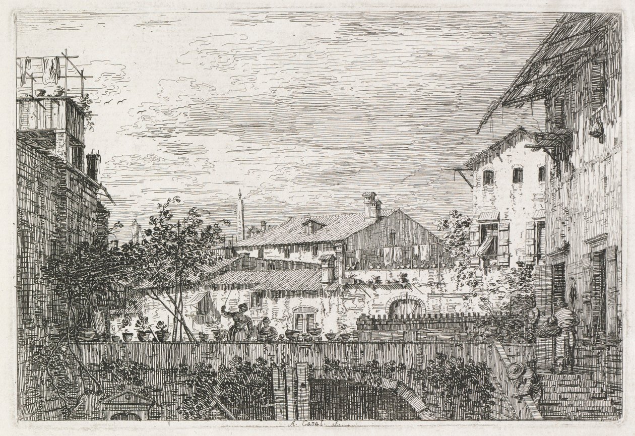 Vista: Terraço, 1735-1746. de Giovanni Antonio Canal