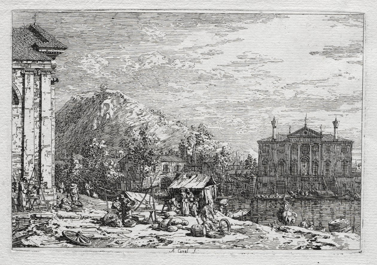 Vistas de Veneza e arredores: uma cidade além de um rio de Antonio Canaletto