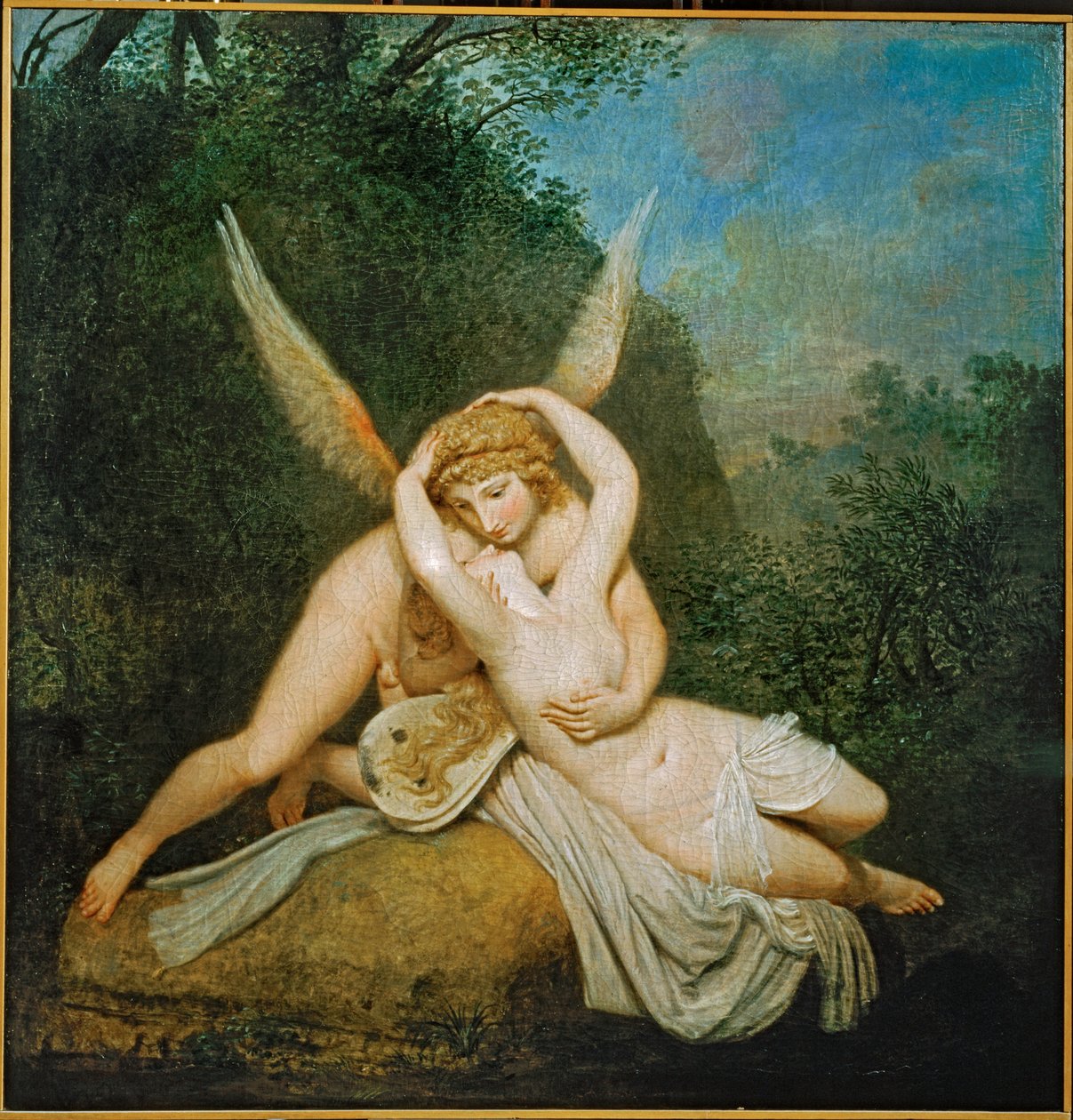 Amor e Psique ... (pintura sobre tela) de Antonio Canova