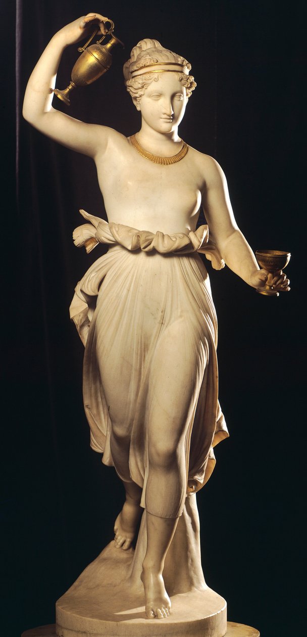 Hebe de Antonio Canova (1757-1822), estátua em mármore de Antonio Canova