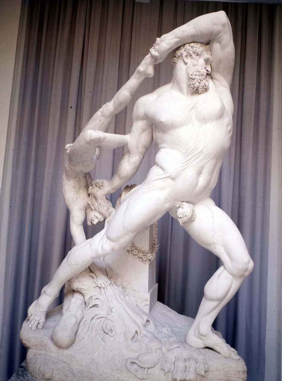 Hércules e Lycas por Antonio Canova (1757 - 1822). de Antonio Canova