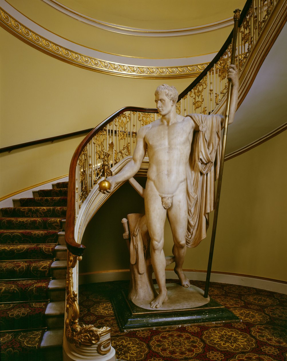 Napoleão como Marte, o pacificador (mármore) de Antonio Canova