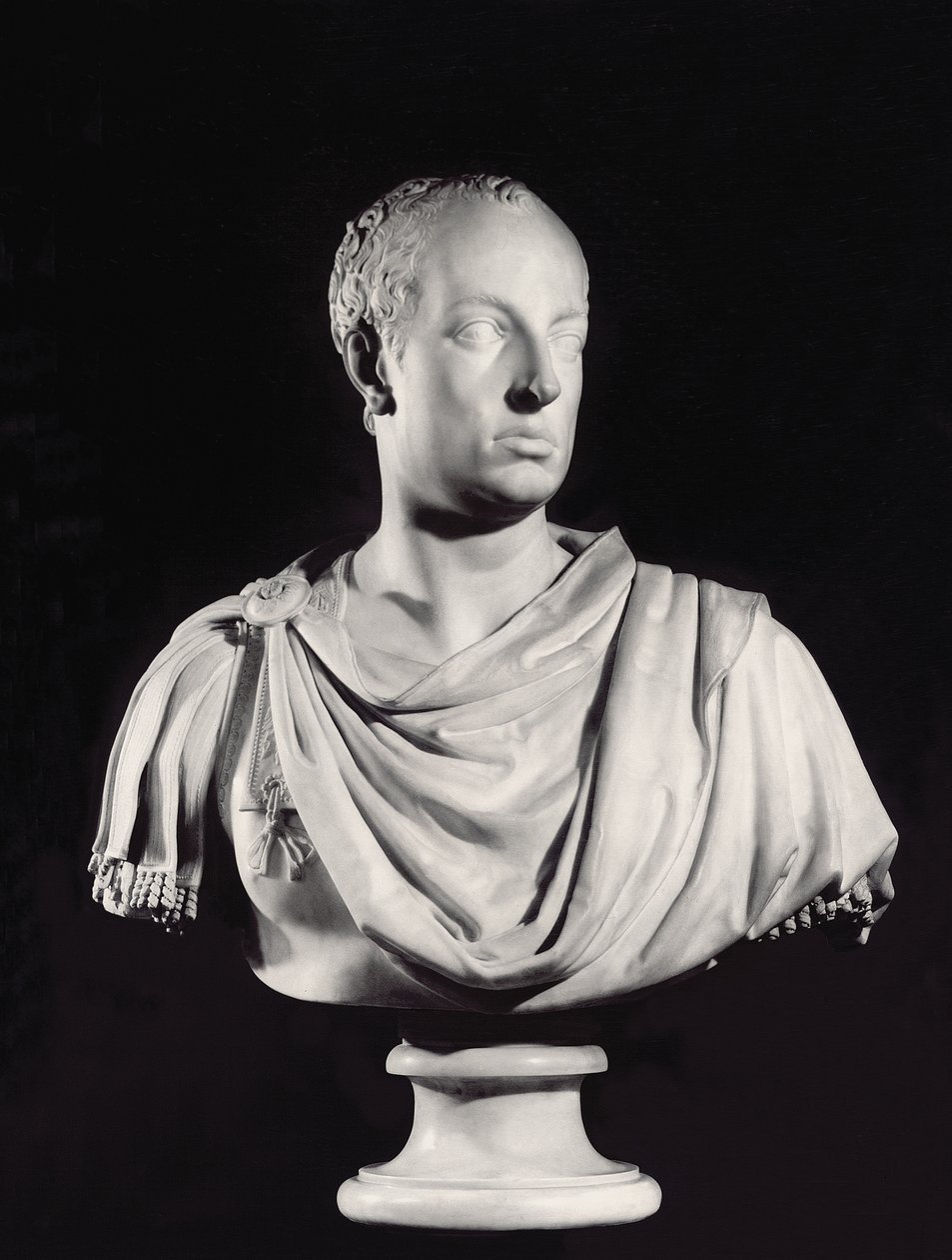 Retrato do Sacro Imperador Romano-Germânico Francisco I (1708-65) (mármore) (ver também 82132) de Antonio Canova