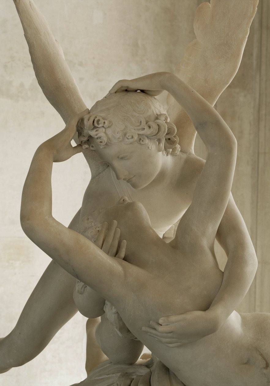 Psique ressuscitada pelo beijo de Amor ... de Antonio Canova