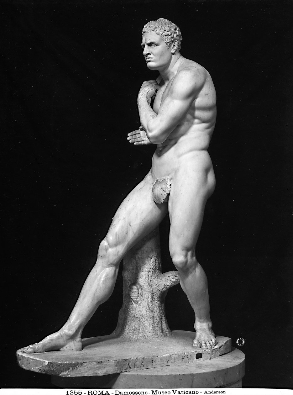 Estátua de Dâmoxenus, c.1800 (mármore) de Antonio Canova