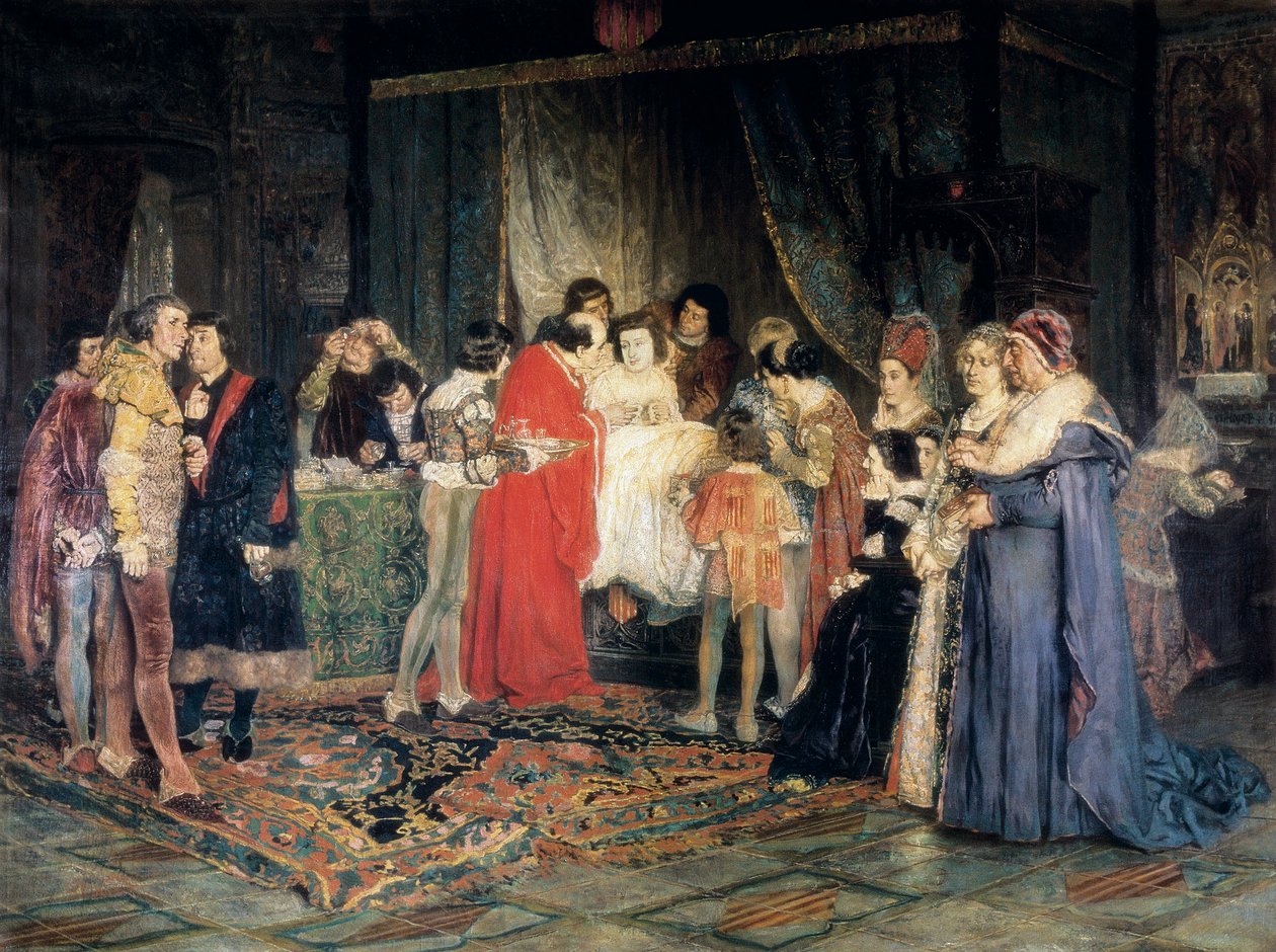 Morte de Fernão I, pintura de Antoni Casanova i Estorach de Antonio Casanova y Estorach