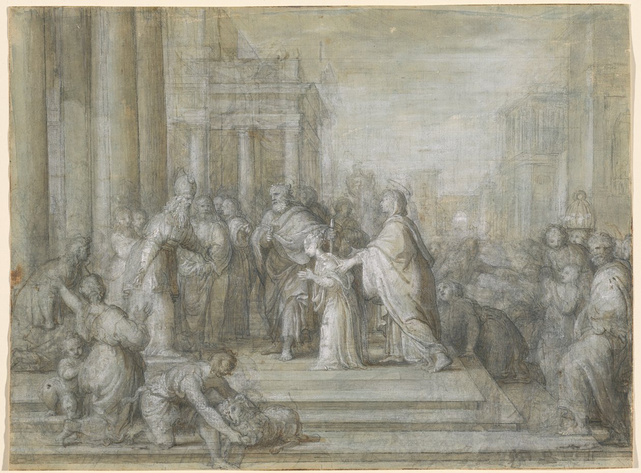 A Apresentação da Virgem no Templo de Antonio Cavallucci