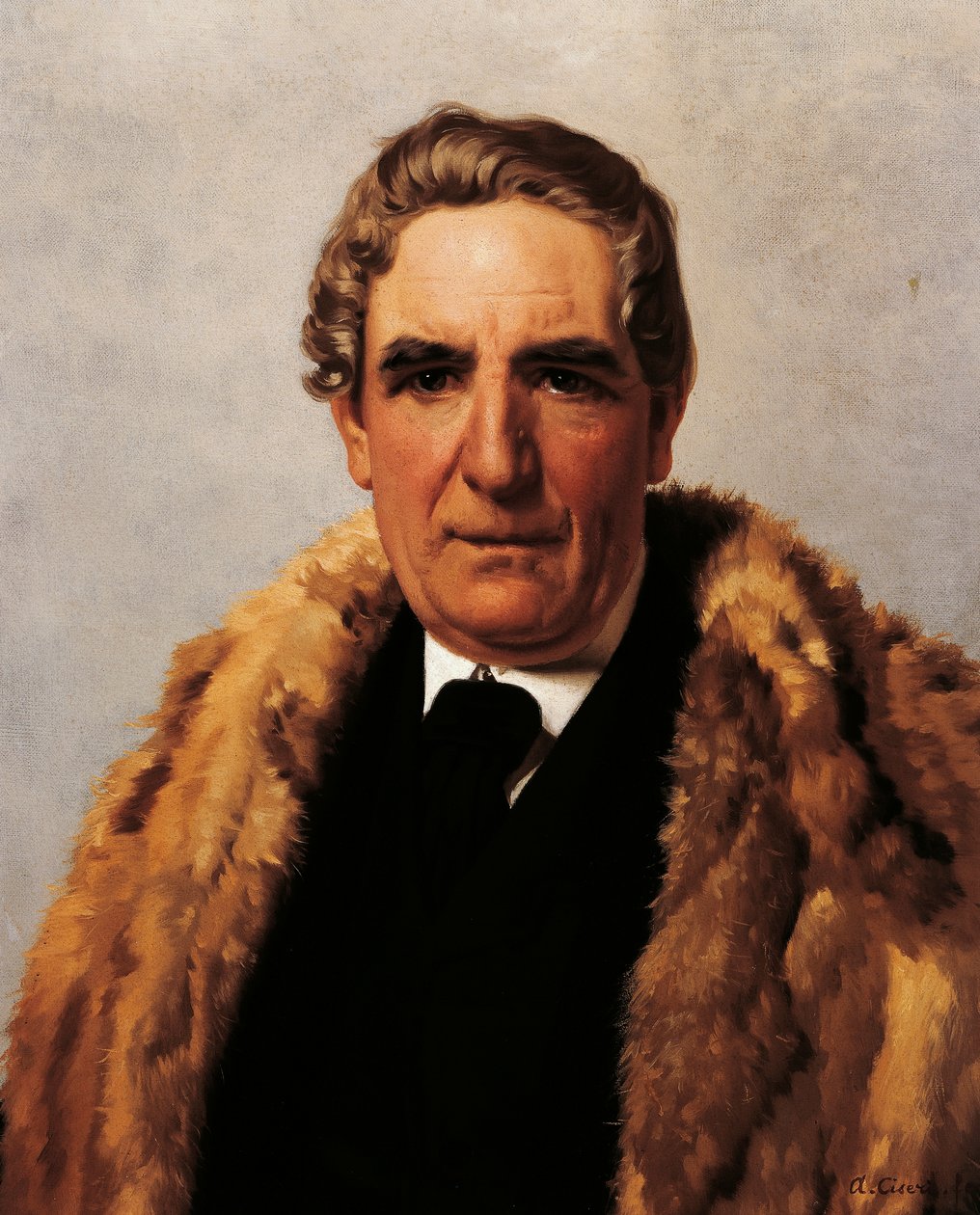 Retrato de Domenico Guerrazzi (Livorno, Itália) de Antonio Ciseri