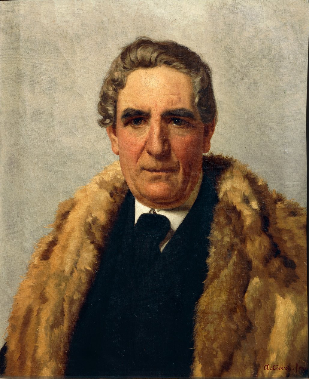 Retrato de Domenico Guerrazzi (Livorno, Itália) de Antonio Ciseri