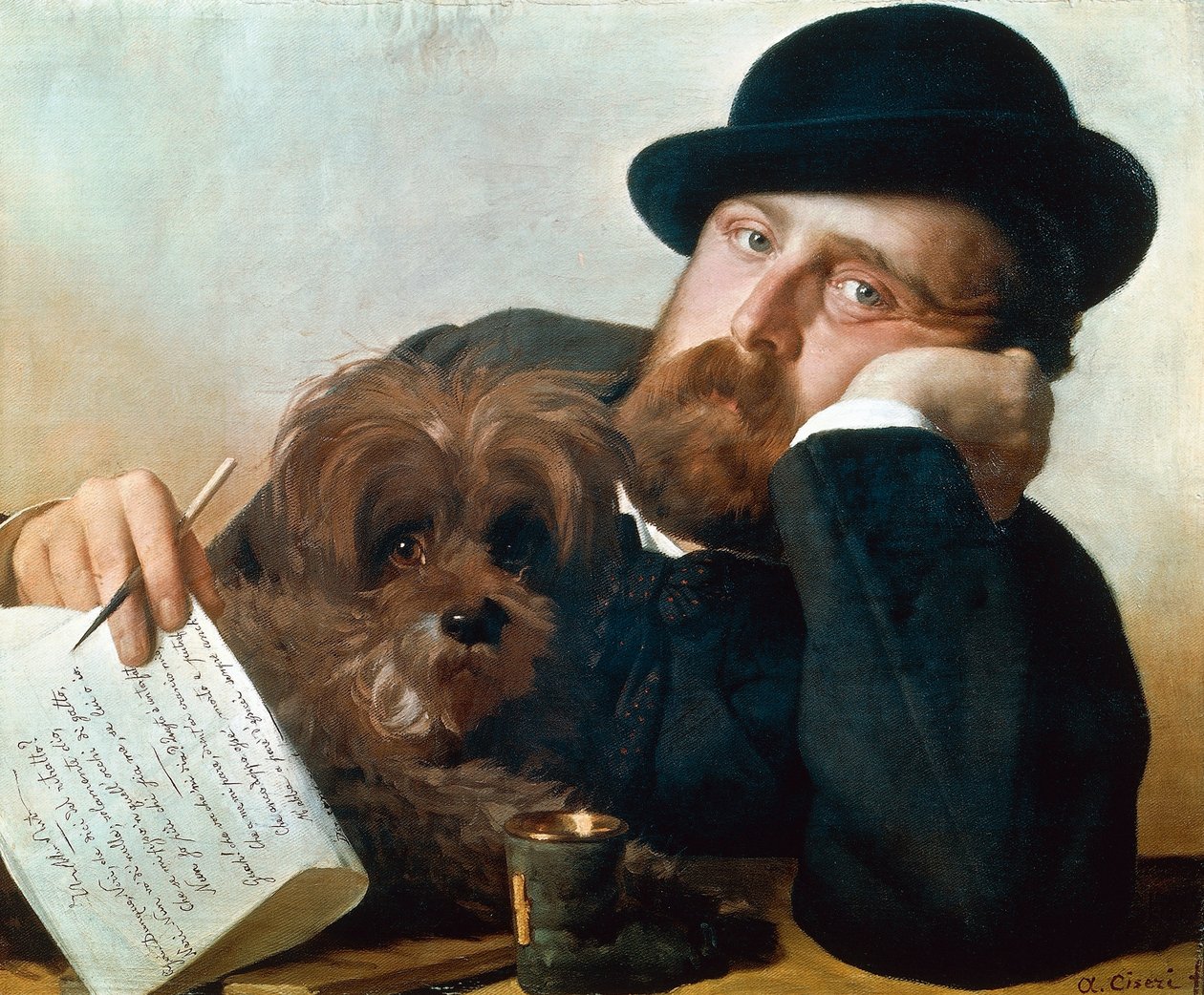 Retrato de Neri Tanfucio (Monterotondo de Antonio Ciseri