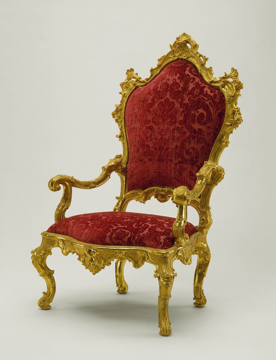 Poltrona, 1730-40 (nogueira) de Antonio Corradini