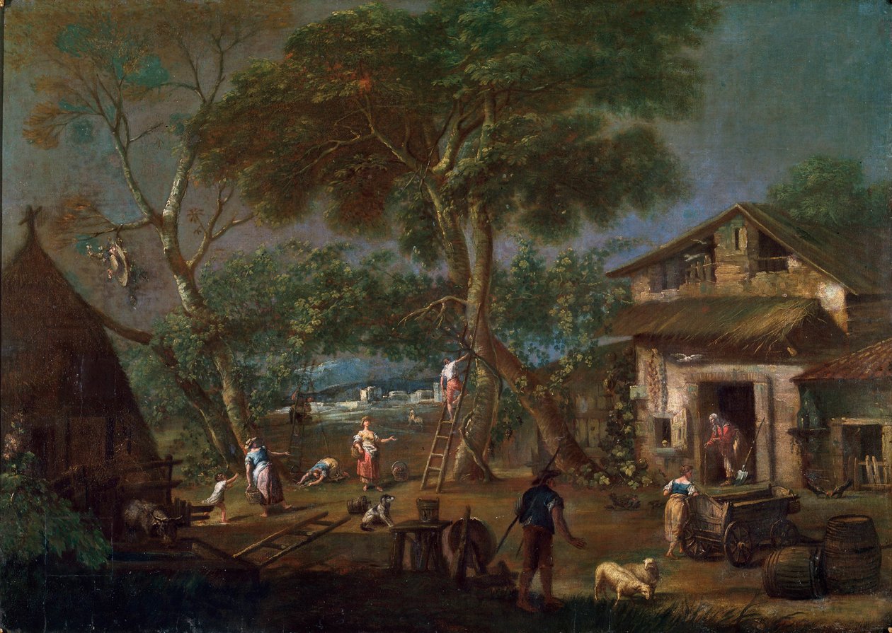 Paisagem italiana, c1750-1795 de Antonio Diziani