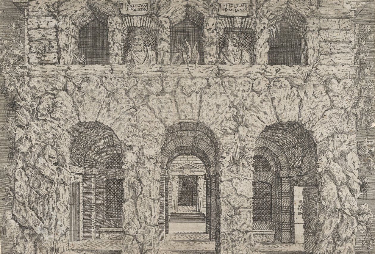 A Gruta, c. 1545. de Antonio Fantuzzi