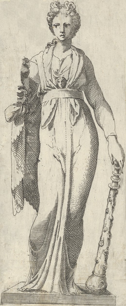 Melpomene, do sarcófago Mattei, Roma, 1540-45. de Antonio Fantuzzi