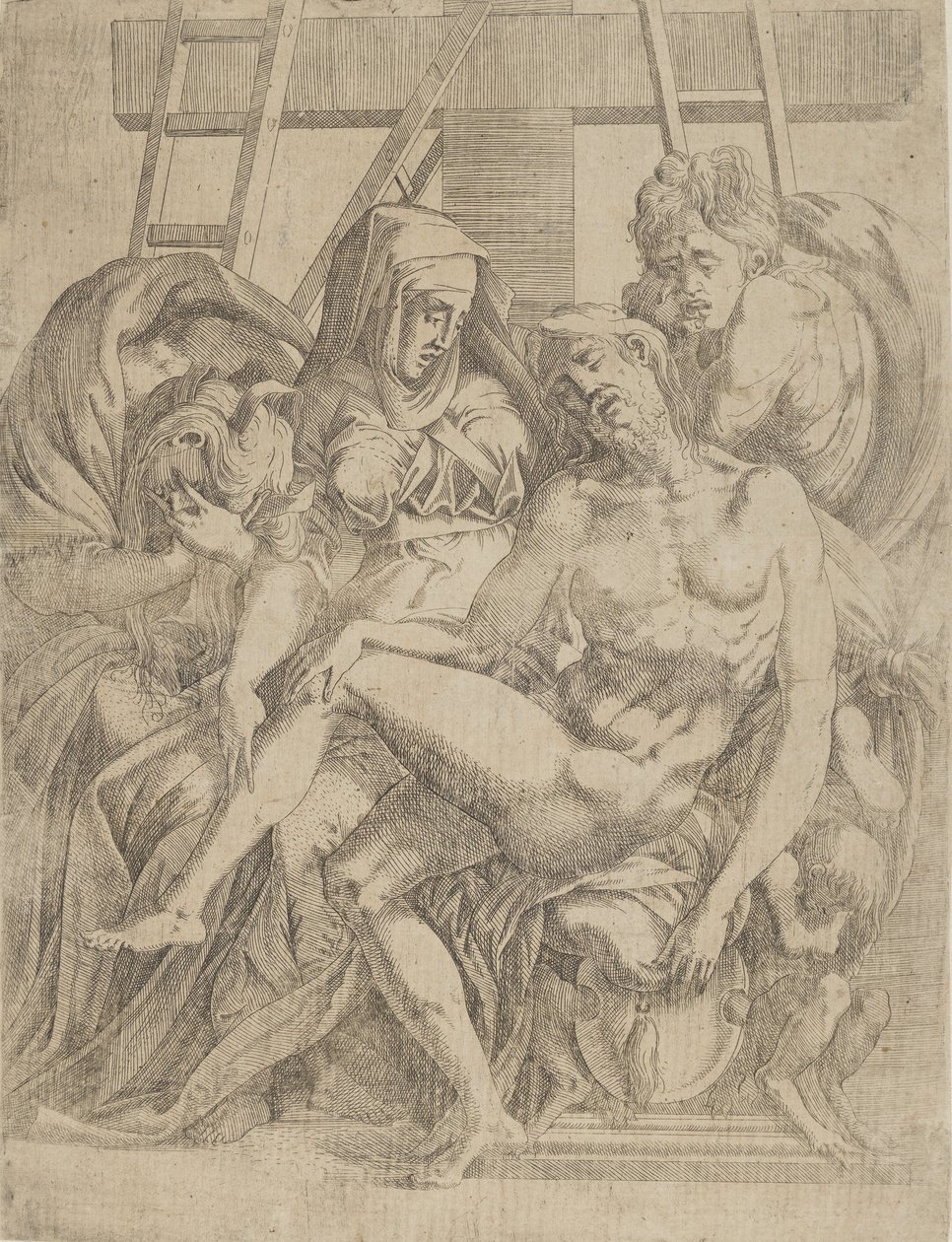 Pietá, 1540-45. de Antonio Fantuzzi