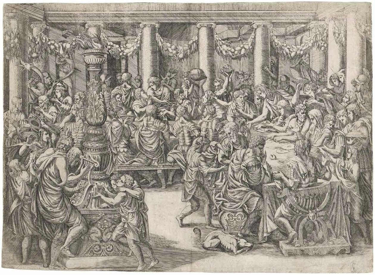 O banquete de Cipião de Antonio Fantuzzi
