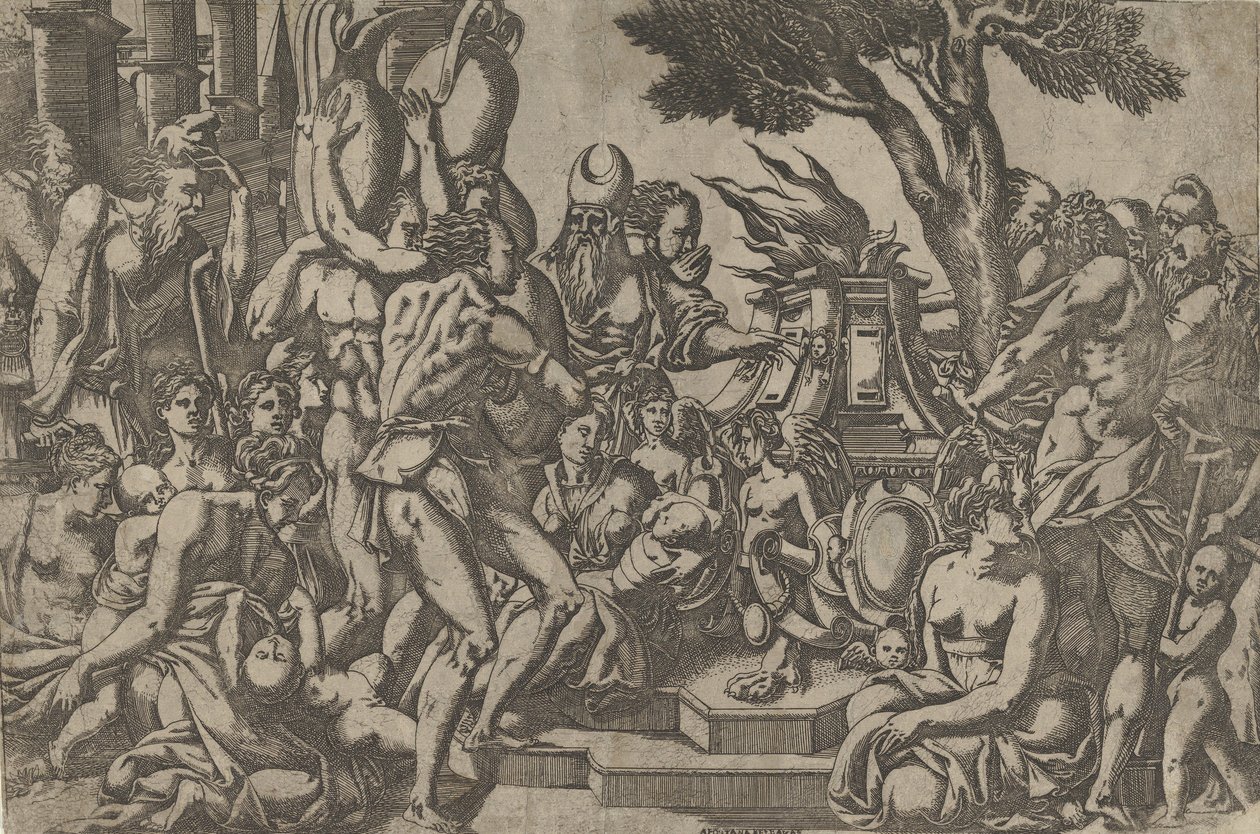 O sacrifício, 1542. de Antonio Fantuzzi