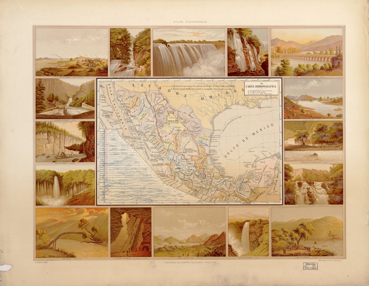 Atlas pintoresco é histórico de los Estados Unidos Mexicanos. LOC 2008621671-10 de Antonio García Cubas