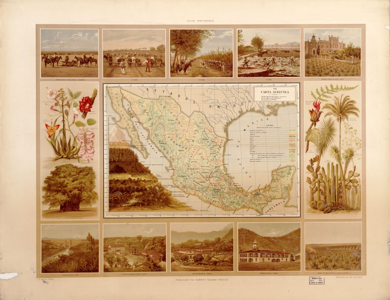 Atlas pintoresco é histórico de los Estados Unidos Mexicanos. LOC 2008621671-11 de Antonio García Cubas