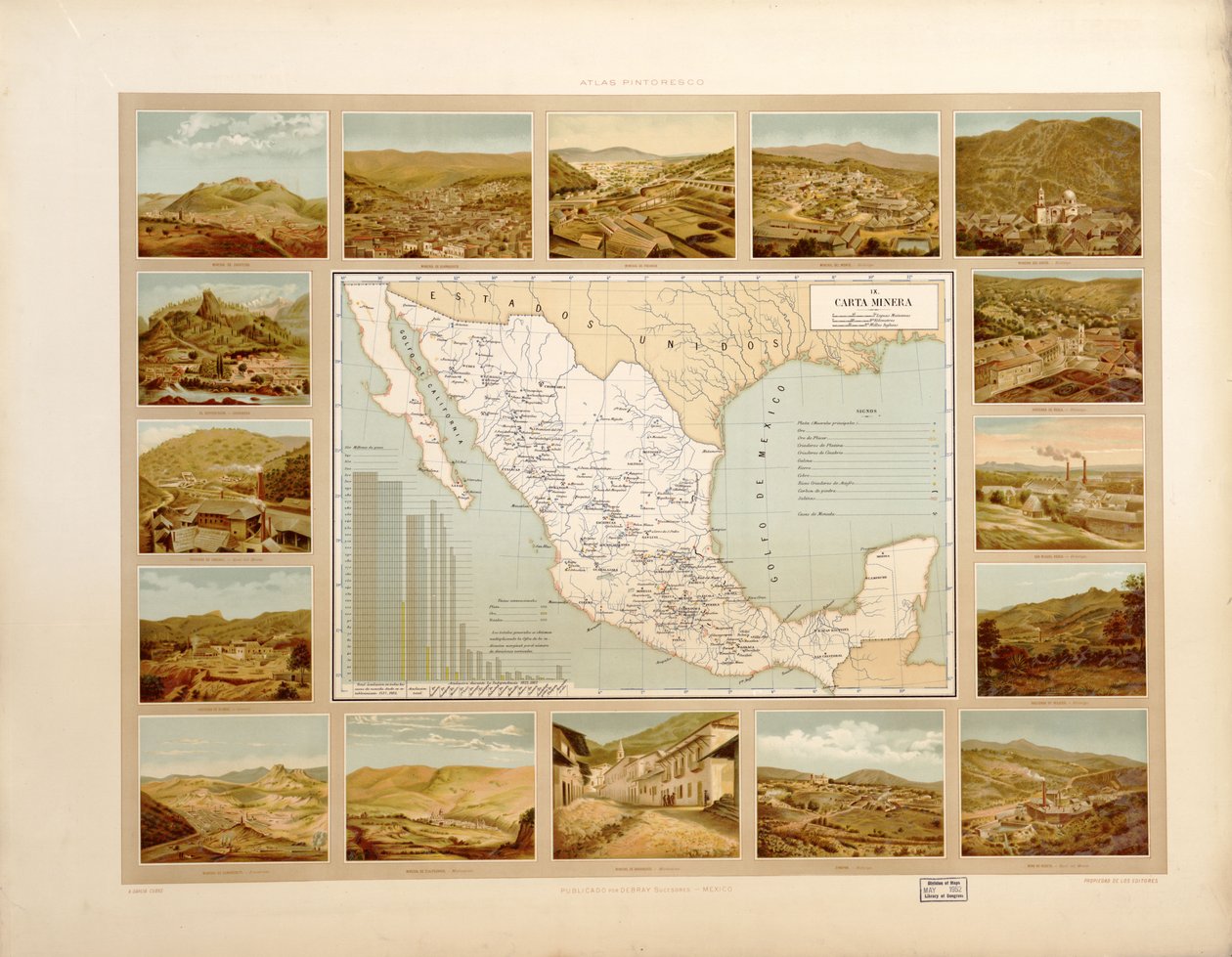 Atlas pintoresco é histórico de los Estados Unidos Mexicanos. LOC 2008621671-12 de Antonio García Cubas