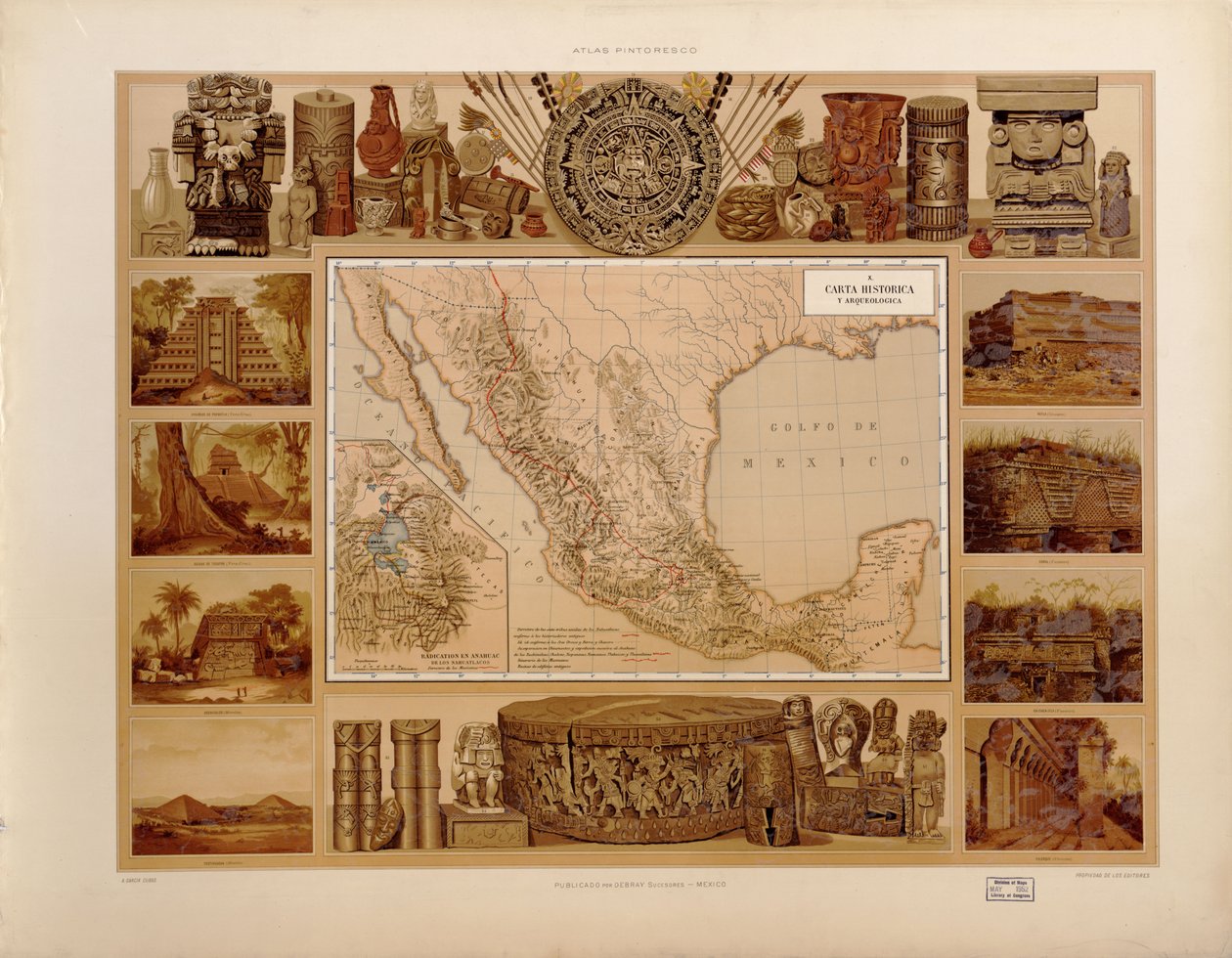 Atlas pintoresco é histórico de los Estados Unidos Mexicanos. LOC 2008621671-13 de Antonio García Cubas