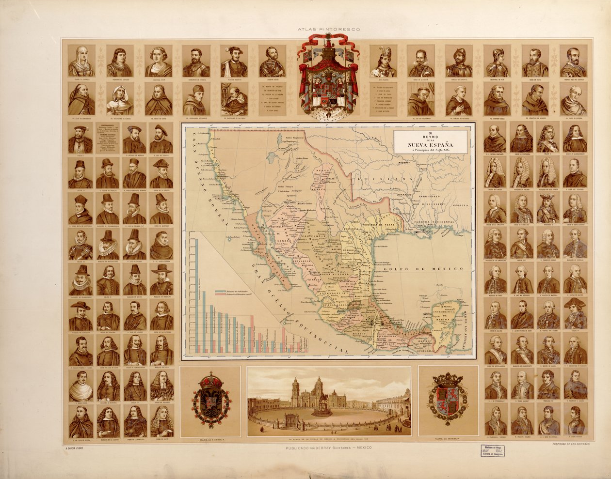 Atlas pintoresco é histórico de los Estados Unidos Mexicanos. LOC 2008621671-14 de Antonio García Cubas