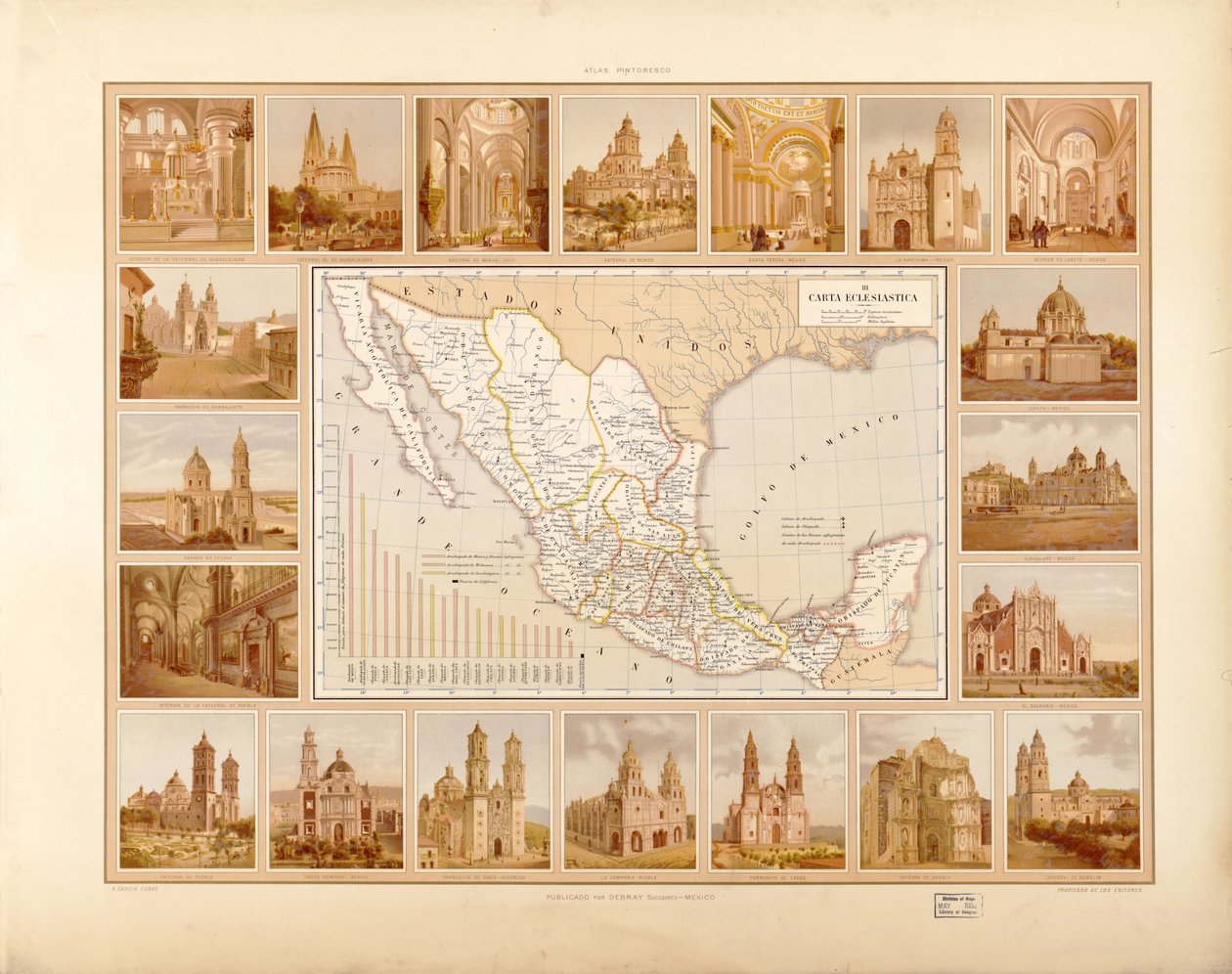 Atlas pintoresco é histórico de los Estados Unidos Mexicanos. LOC 2008621671-6 de Antonio García Cubas