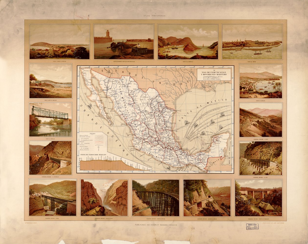 Atlas pintoresco é histórico de los Estados Unidos Mexicanos. LOC 2008621671-7 de Antonio García Cubas