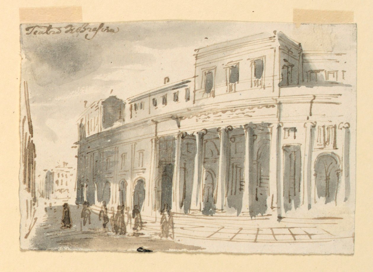 Exterior, Teatro em Brescia de Antonio Giuseppe Basoli
