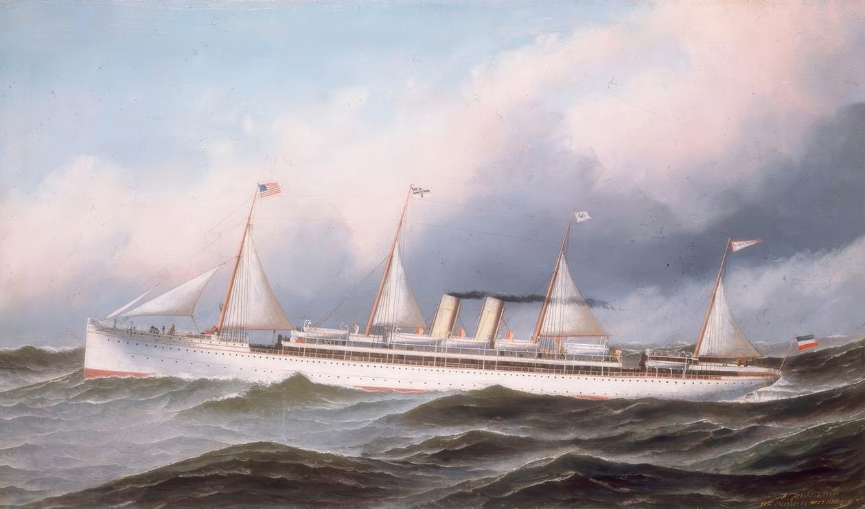 Encouraçado SM Kaiser Wilhelm II de Antonio Jacobsen