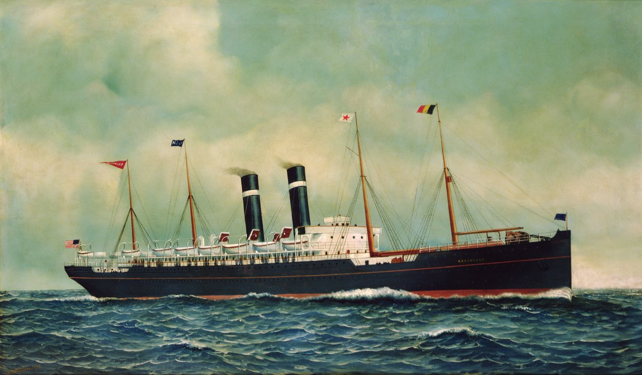 Navio a vapor Kroonland de Antonio Jacobsen