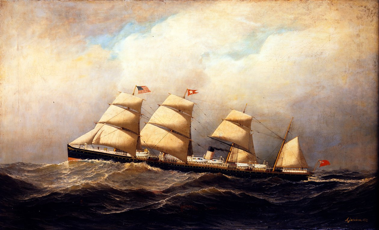 O navio a vapor Baltic de Antonio Jacobson