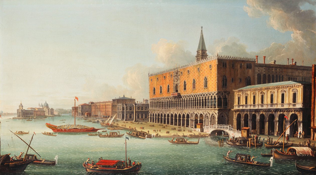 O Bacino di San Marco, Veneza, olhando para o oeste, c.1740s de Antonio Joli