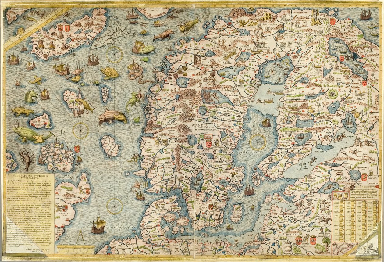 Carta Marina, original de Antonio Lafreri