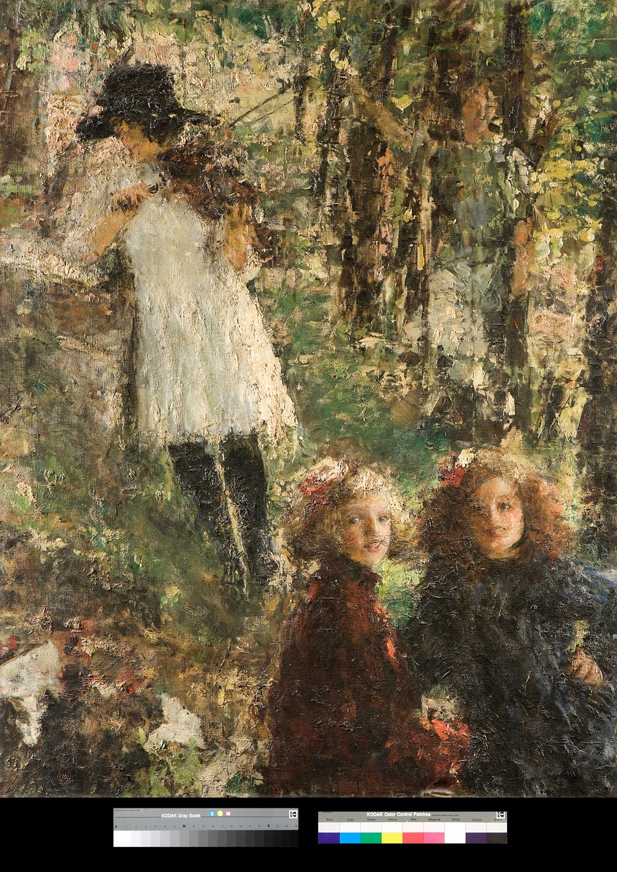 Les reflets (reflexos) Pintura de Antonio Mancini (1852-1930) 1920 Coleção particular de Antonio Mancini