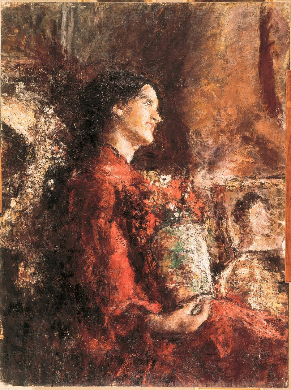 Lidia, final do século XIX - início do século XX (pintura a óleo) de Antonio Mancini