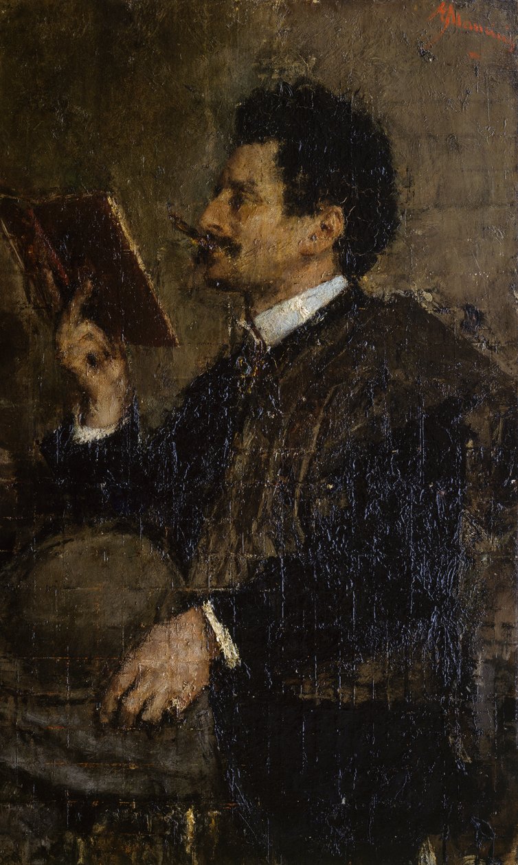 Retrato do crítico Saverio Kambo de Antonio Mancini