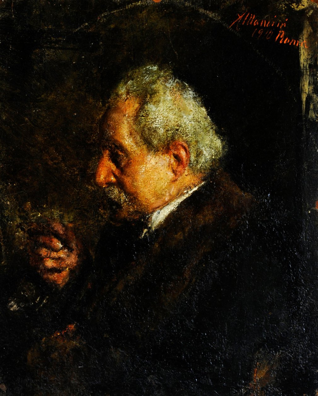 Retrato do Pai do Artista de Antonio Mancini