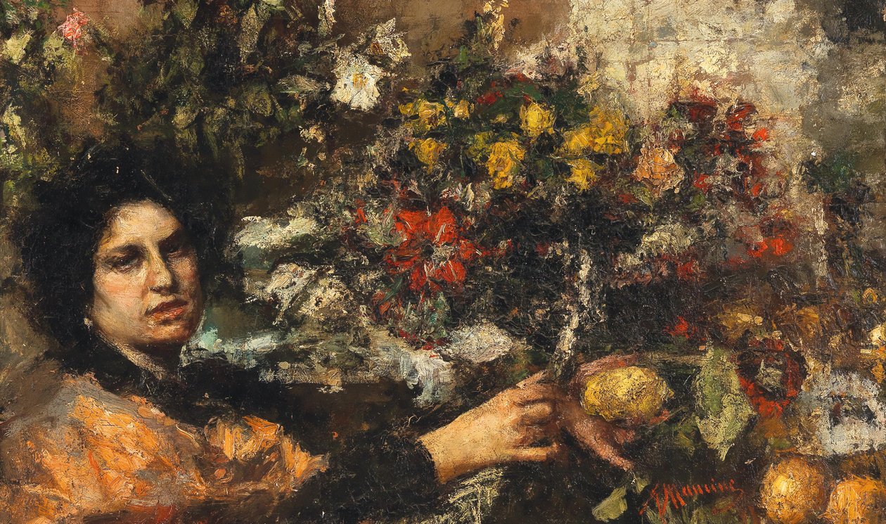 O vendedor de flores de Antonio Mancini