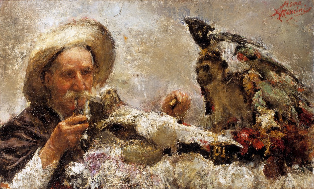 A cartomante (óleo sobre tela) de Antonio Mancini