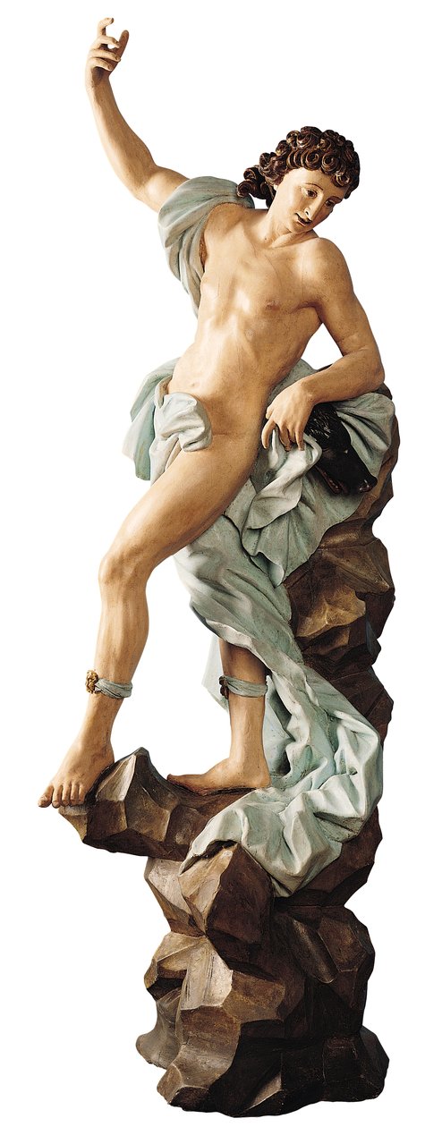 Meleager (madeira policromada) de Antonio Maria Maragliano